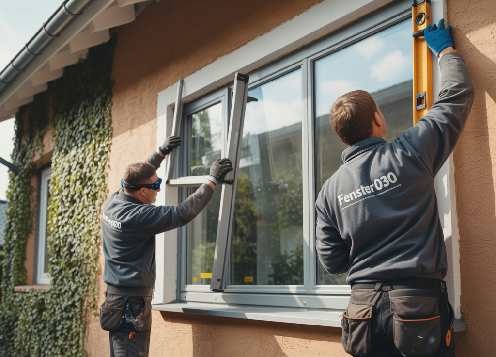 Fensterbau Berlin Profis bei-der Arbeit