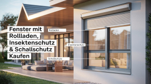 Fenster mit Rollladen, Insektenschutz & Schallschutz kaufen