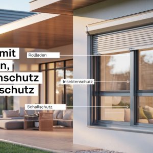 Fenster mit Rollladen, Insektenschutz & Schallschutz kaufen