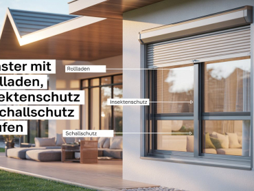 Fenster mit Rollladen, Insektenschutz & Schallschutz kaufen