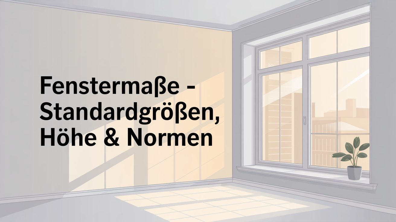 Fenstermaße im Überblick – Standardgrößen, Höhen und DIN-Normen